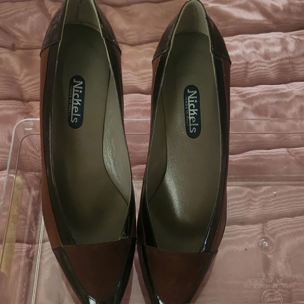 Nickels Women's Dark Brown and Black Loafers